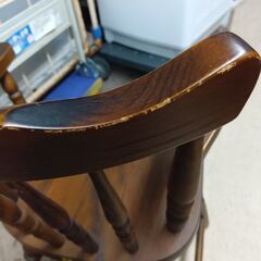 飛騨の家具 ヒダ・ダイネット 木製ベビーチェア ハイチェア アンティーク調 子供椅子の画像