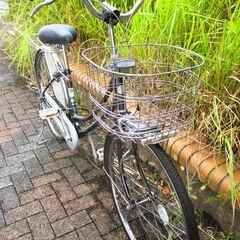 中古自転車 BRIDGESTONE ブリヂストン ママチャリ 自転車 26インチ 取付用LEDライト 通勤 通学 近所のお出掛けなどにの画像