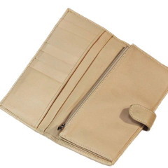ロエベ  長財布 ベージュ  LOEWE 小銭入れ付き カーフの画像