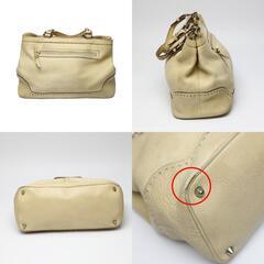 コーチ 5056 トートバッグ ベージュ  COACH  レザーの画像