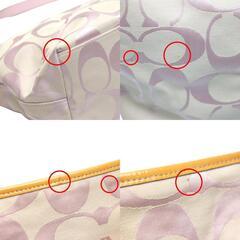 コーチ F14852 ハンドバッグ ピンク  COACH サラペタル シグネチャーの画像