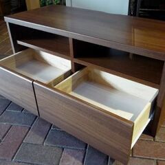 一生紀 木製 TVボード オーシャン100 幅100cm ダークブラウン ISSEIKI テレビ台 AVボード 札幌市東区 新道東店の画像