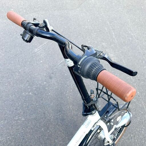 パナソニック 折りたたみ自転車 ビーンズハウス ホワイト 6段変速付き