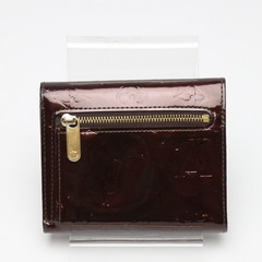 ルイヴィトン M93520 三つ折り財布 アマラント  LOUIS VUITTON 小銭入れ付 ヴェルニの画像