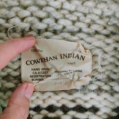 Men's・カウチンカーディガン・ウール100%🐏暖かい🌸の画像