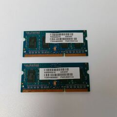 ノートPC用 DDR3メモリ hynix 2GB (1GB×2枚）DDR3 2Rx16 PC3-8500S-7-10-A1の画像