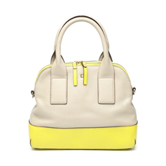 ケイトスペード  ハンドバッグ ベージュ×イエロー  Kate Spade 2WAY ショルダーストラップ付の画像