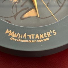 マンハッタナーズ 壁掛け時計の画像