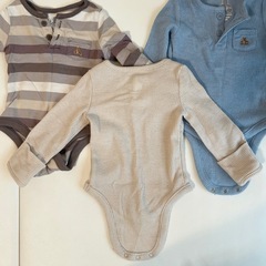 【美品】新生児から babyGAP 3枚セット ロンパース 美品の画像