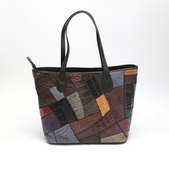 クロコダイル LB-7001 ショルダーバッグ マルチカラー  CROCODILE パッチワーク 天ファスナーの画像