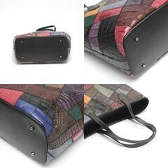 クロコダイル LB-7001 ショルダーバッグ マルチカラー  CROCODILE パッチワーク 天ファスナーの画像