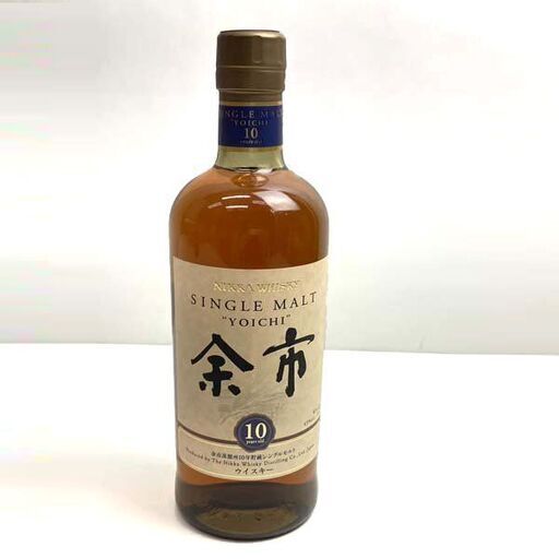【未開栓】ニッカウヰスキー 余市 10年 余市蒸溜所10年貯蔵シングルモルト YOICHI 700ml