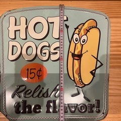 HOTDOG ブリキ版の画像