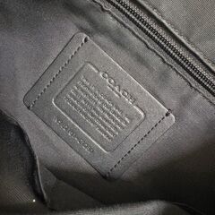 本革　COACH ブラック リュック・バックパックの画像