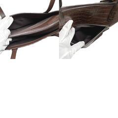 クロコダイル  トートバッグ ブラウン  CROCODILEの画像