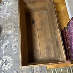 大きな　木箱　工具入れ　衣装ケースの画像