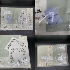 K384 ウェッジウッド ワイルドストロベリー テーブルマット 32×45cm 3枚 コースター2枚セット WEDGWOOD ランチョンマットの画像