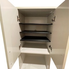 【美品】ニトリ シューズボックス 靴箱 下駄箱 H175cm✖︎W70cm✖︎D40cmの画像