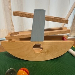 Hape 木製船型おもちゃ スロープトイの画像