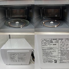 I313 🌈 2023年製の美品♪ SHARP 電子レンジ（650Ｗ） ⭐ 動作確認済 ⭐ クリーニング済の画像