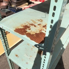 倉庫ラック 中軽量スチール収納棚 ちょっとサビあり 180cm×46cm×高さ180cmの画像