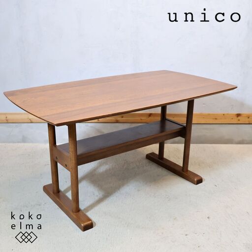 unico(ウニコ)のヴィンテージテイストに仕上げられたSUK(スーク)シリーズのダイニングテーブルです！ヴィンテージスタイルのレトロなLDテーブル。ブルックリンスタイルなど男前インテリアにも♪