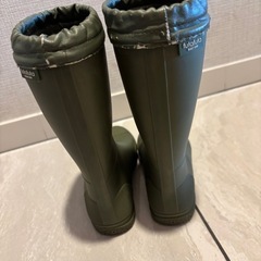 19cm カーキ　長靴　雨具の画像