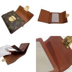 ルイヴィトン M58013 三つ折り財布 ブラウン  LOUIS VUITTON 小銭入れ付 モノグラムの画像