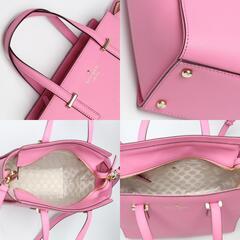 ケイトスペード  ハンドバッグ ピンク  Kate Spade  レザー ショルダーストラップ付の画像