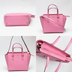 ケイトスペード  ハンドバッグ ピンク  Kate Spade  レザー ショルダーストラップ付の画像