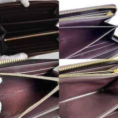 ルイヴィトン M93522 長財布 アマラント  LOUIS VUITTON ジッピーウォレット ヴェルニの画像
