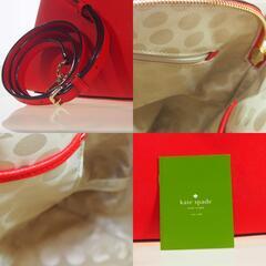 ケイトスペード  ハンドバッグ レッド  Kate Spade 2WAY ショルダーストラップ付の画像