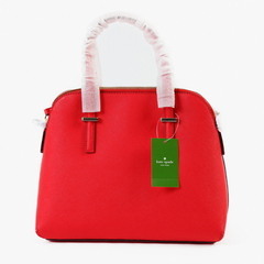 ケイトスペード  ハンドバッグ レッド  Kate Spade 2WAY ショルダーストラップ付の画像