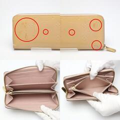 ルイヴィトン M90076 長財布 ローズアンジェリーク   LOUIS VUITTON ジッピーウォレット ヴェルニの画像