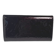 ルイヴィトン M93524 長財布 アマラント  LOUIS VUITTON 2つ折ファスナー付 ヴェルニの画像