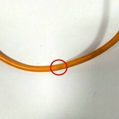 △ 工事用延長コード 延長コード 1個口 約10m 橙色 2007年製 動作OK メーカ不明の画像