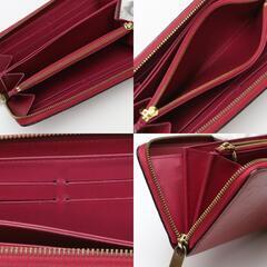 ルイヴィトン M61379 長財布 マゼンタ  LOUIS VUITTON ジッピーウォレット ヴェルニの画像