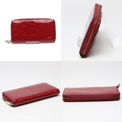 ルイヴィトン M61379 長財布 マゼンタ  LOUIS VUITTON ジッピーウォレット ヴェルニの画像