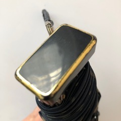 チェック折り畳み傘の画像