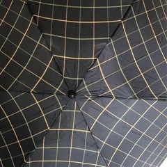 チェック折り畳み傘の画像