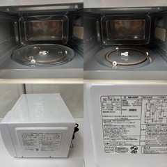I671 🌈 2023年製の美品♪ SHARP 電子レンジ（650Ｗ） ⭐ 動作確認済 ⭐ クリーニング済の画像
