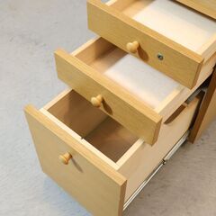 karimoku(カリモク家具)のSS4438 ユーティリティ パーソナルデスク＆ワゴンです。スッキリとしたスマートなデザインはリビングなどの事務机や学習机におススメです♪ワゴンは便利な昇降天板付き◎の画像