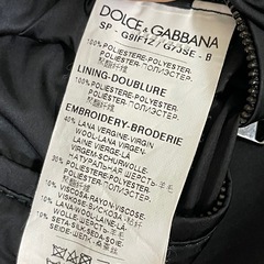 Dolce&Gabbana(ドルチェ＆ガッバーナ) dg family パッチ ブルゾン ジャケット 46 旧タグ　ブラック の画像