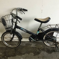 A108△ v 岐阜発/ F1-TURBO/ 子供用自転車/ レトロ/ 旧車/ 16インチ/ カゴ変形あり/ タイヤひび割れあり/ 現状品/ R7.5/4 △の画像
