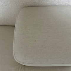 【美品】【廃盤ソファ】無印良品ホワイトファブリック 2人掛けソファの画像