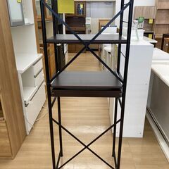 ★ジモティ割引あり★【リユースのサカイ野々市店】レンジラック 茶/黒　(幅)60×(奥行き)40×(高さ)171cm ※クリーニング済みの画像