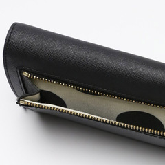 ケイトスペード  長財布 ブラック  Kate Spade レザーの画像