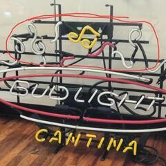 BUD LIGHT ネオン看板　ジャンク　直せばつくかも　直し方教えますの画像