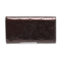 ルイヴィトン M93524 長財布 アマラント  LOUIS VUITTON ポルトフォイユサラ ヴェルニの画像