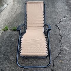 折りたたみ式リクライニングチェア（新品）の画像